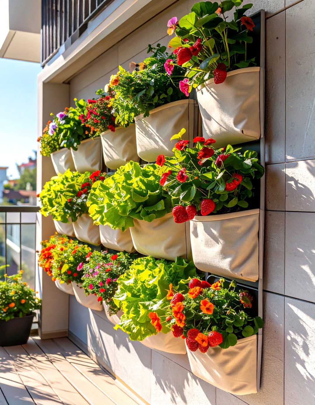 A Vertical Garden for Small Spaces - 30 free landscape design online ideas
