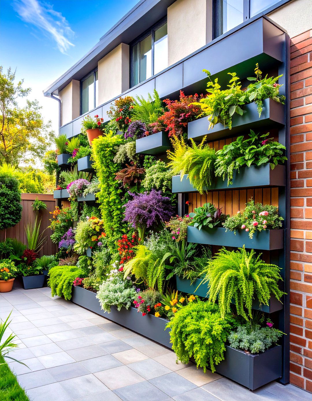 A Vertical Garden for Small Spaces - 30 residential landscape design ideas