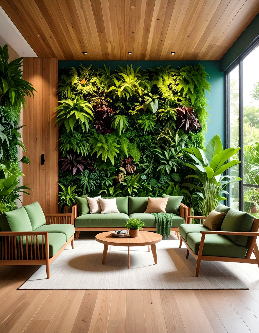 A Vertical Garden or Living Wall - 30 family room wall decor ideas