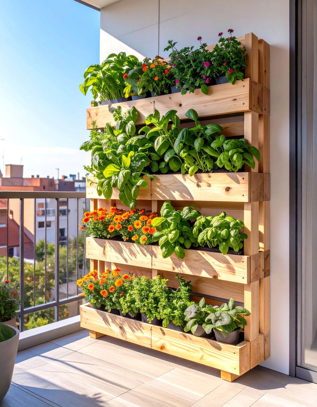 A Vertical Herb Wall Cottage Garden - 30 cottage garden ideas