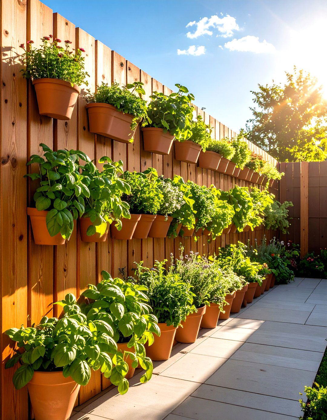A Vertical Herb and Vegetable Garden - 30 outdoor space ideas