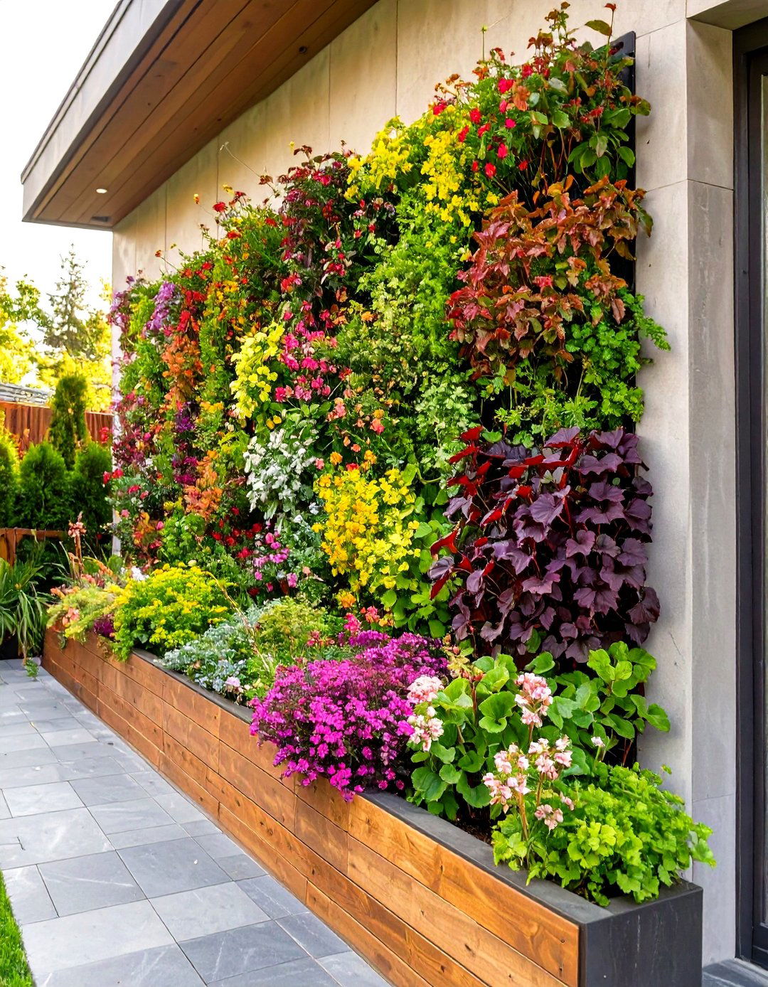 A Vertical Perennial Garden Wall - 30 low maintenance perennial garden designs