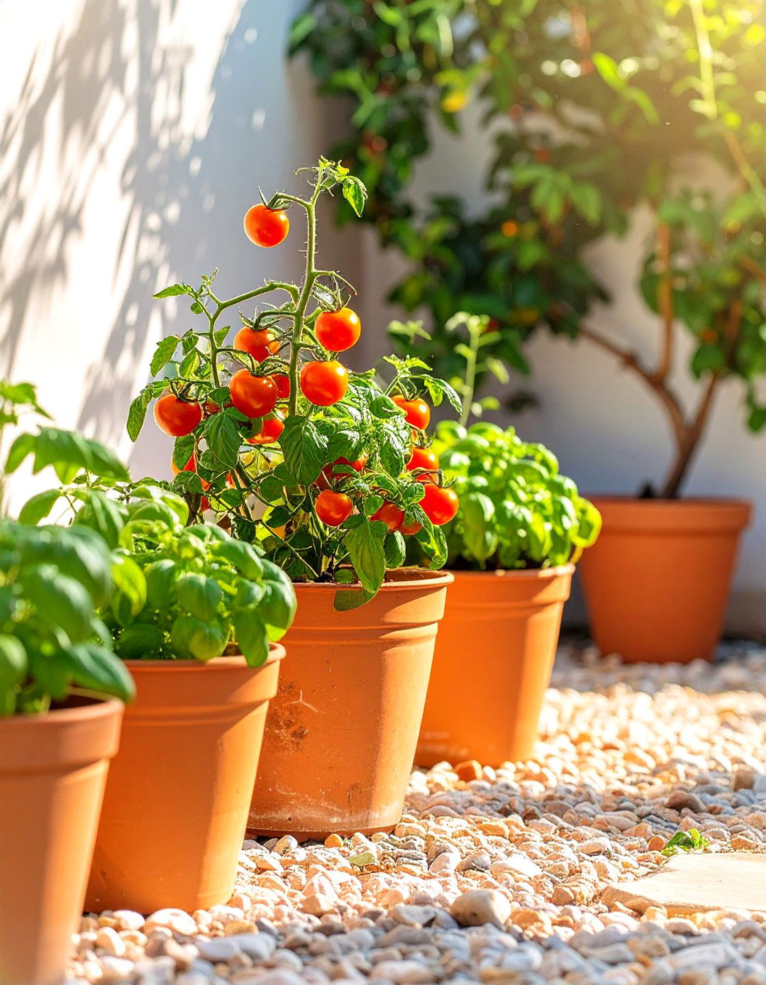 A Vibrant Mediterranean Tomato Patch