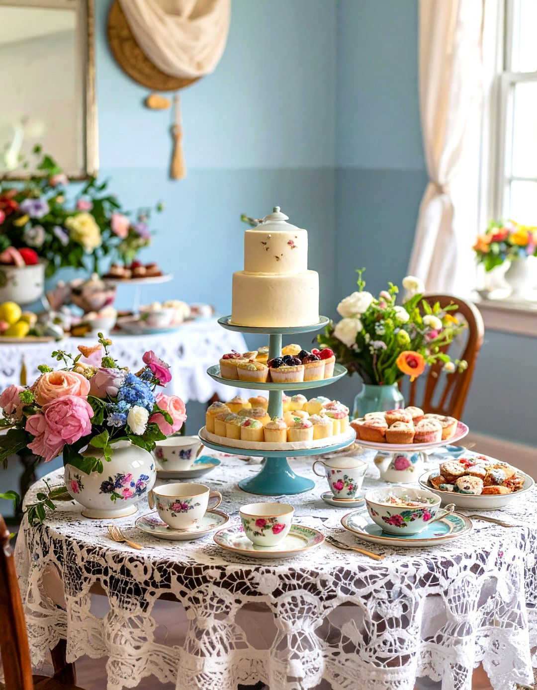A Vintage Chic Tea Party - 30 girl baby shower ideas