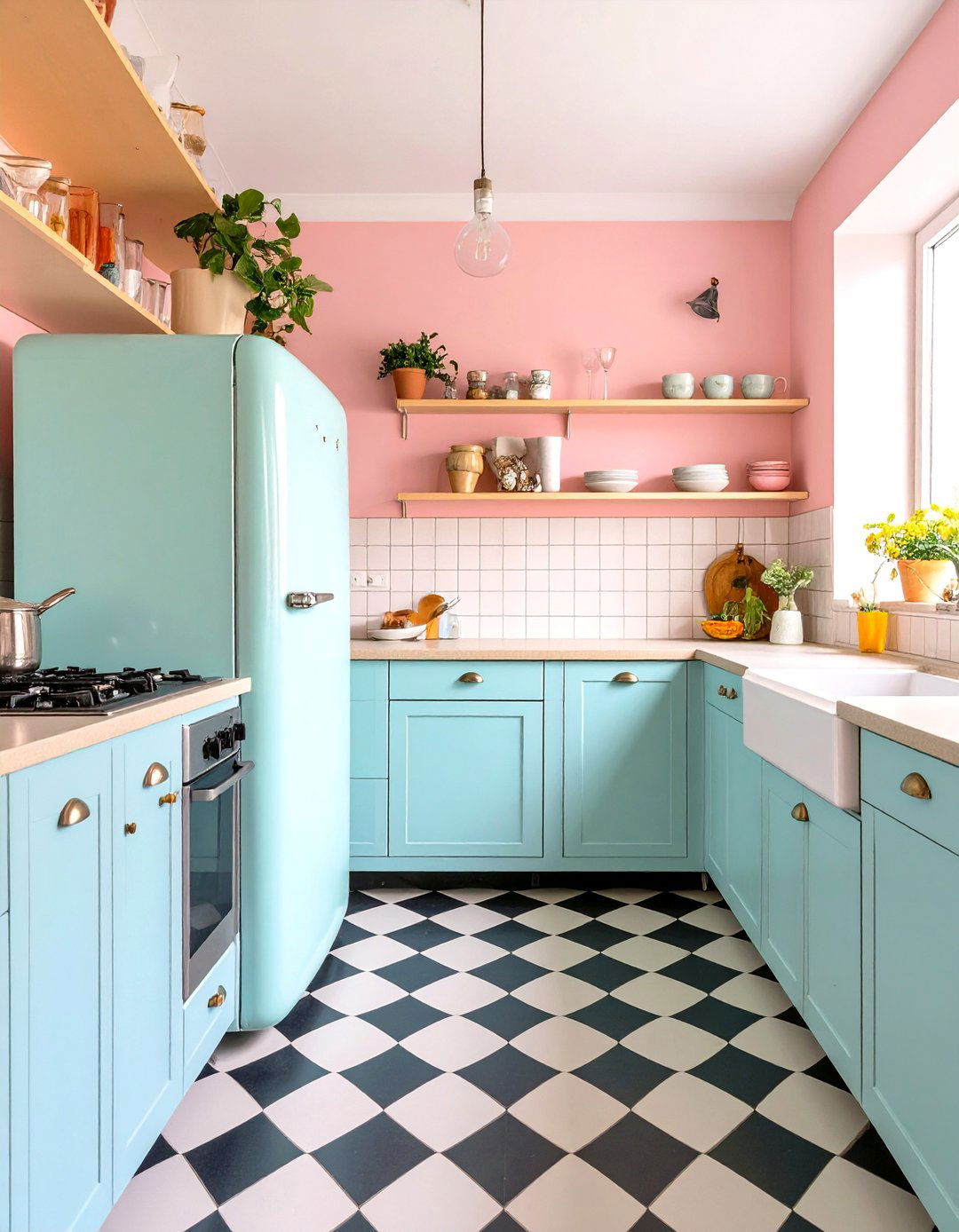 A Vintage Eclectic Kitchen - 30 cozy kitchen decorating ideas