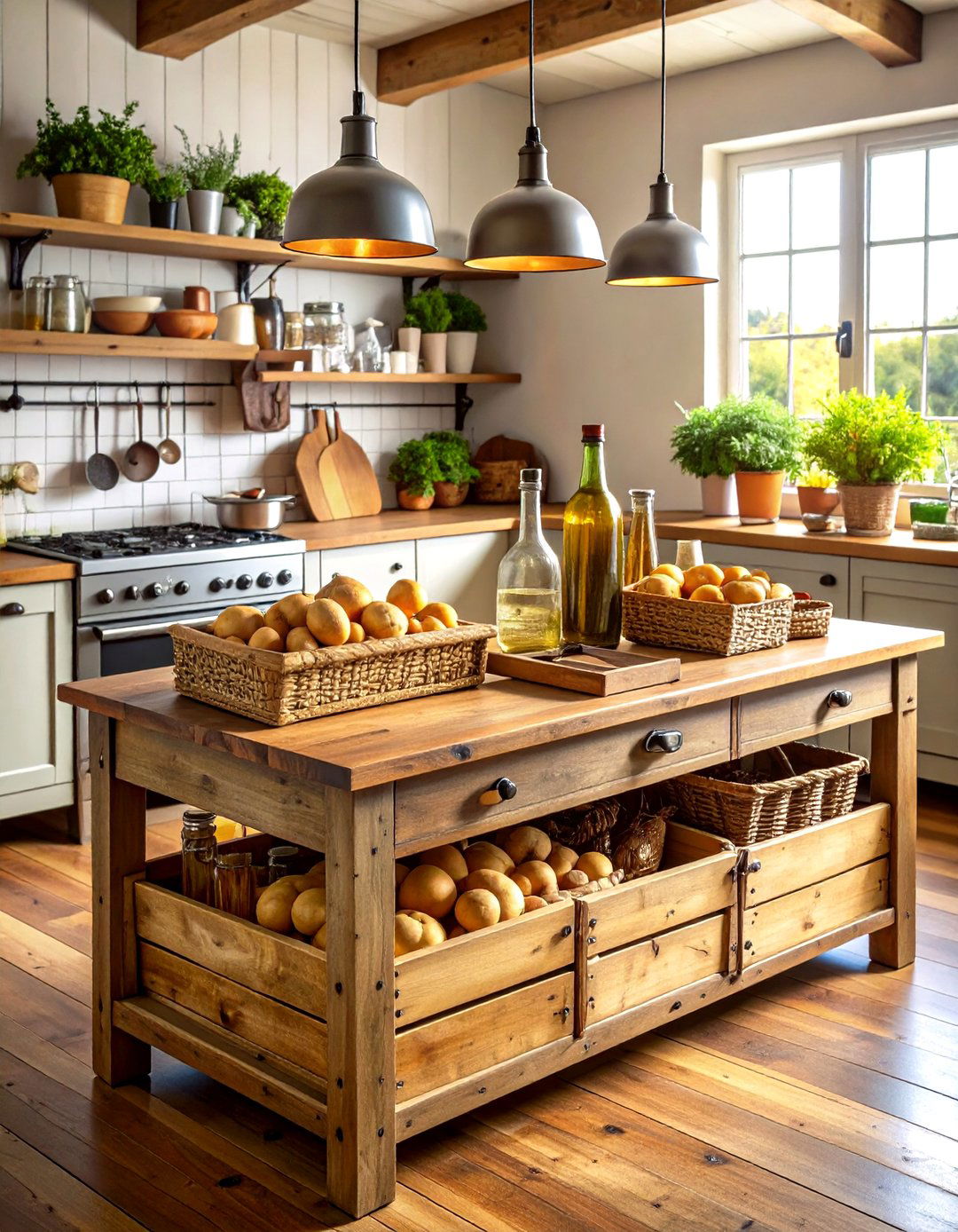 A Vintage Finds Kitchen Island - 30 kitchen island decor ideas