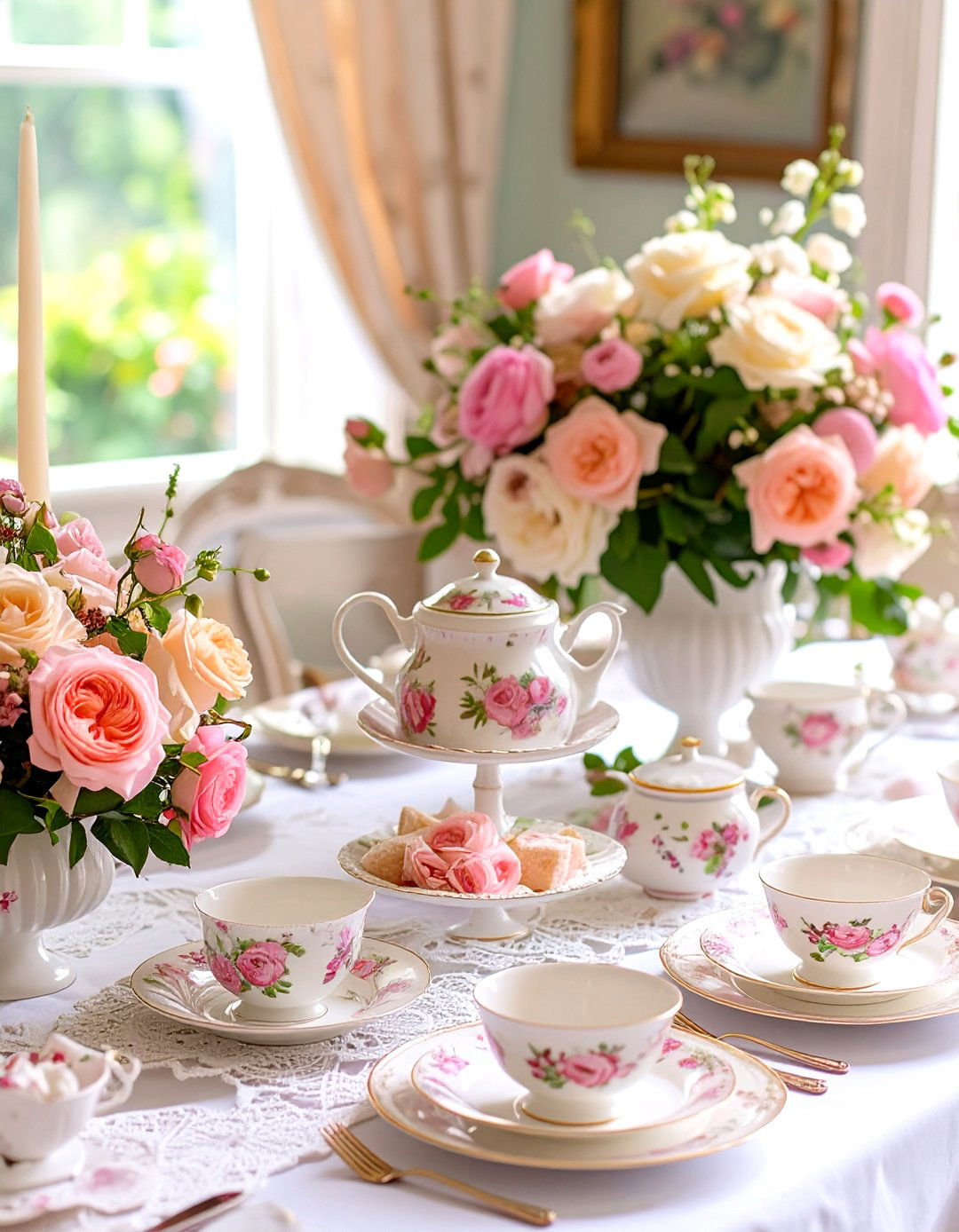 A Vintage Floral Tea Party - 30 baby shower ideas for girl