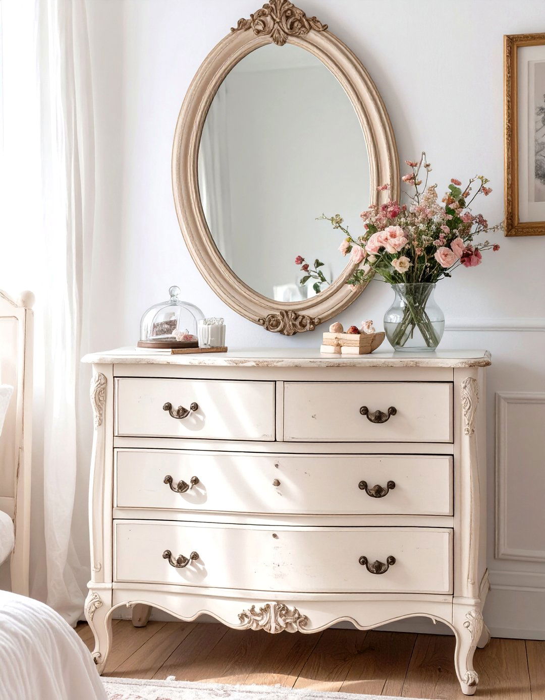 A Vintage Inspired Bedroom Narrative - 30 master bedroom dresser decor ideas