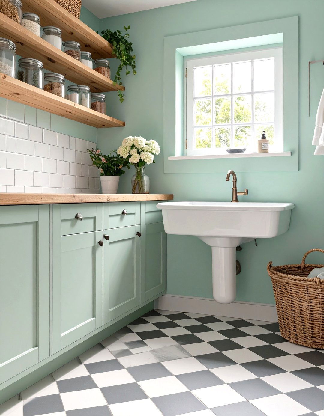 A Vintage Inspired Laundry Room - 30 interior design blogs ideas