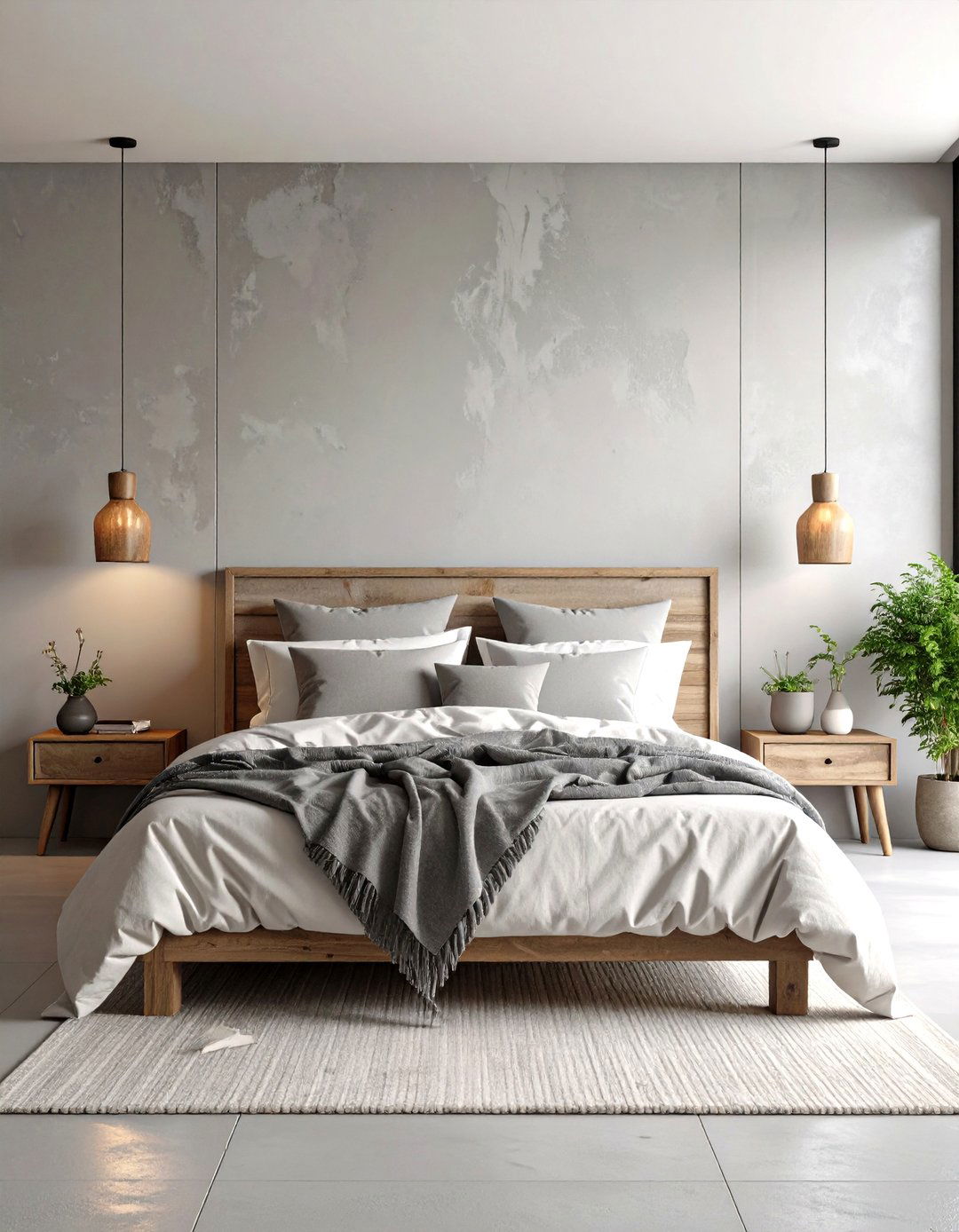 A Wabi Sabi Inspired Bedroom - 30 grey and white bedroom ideas