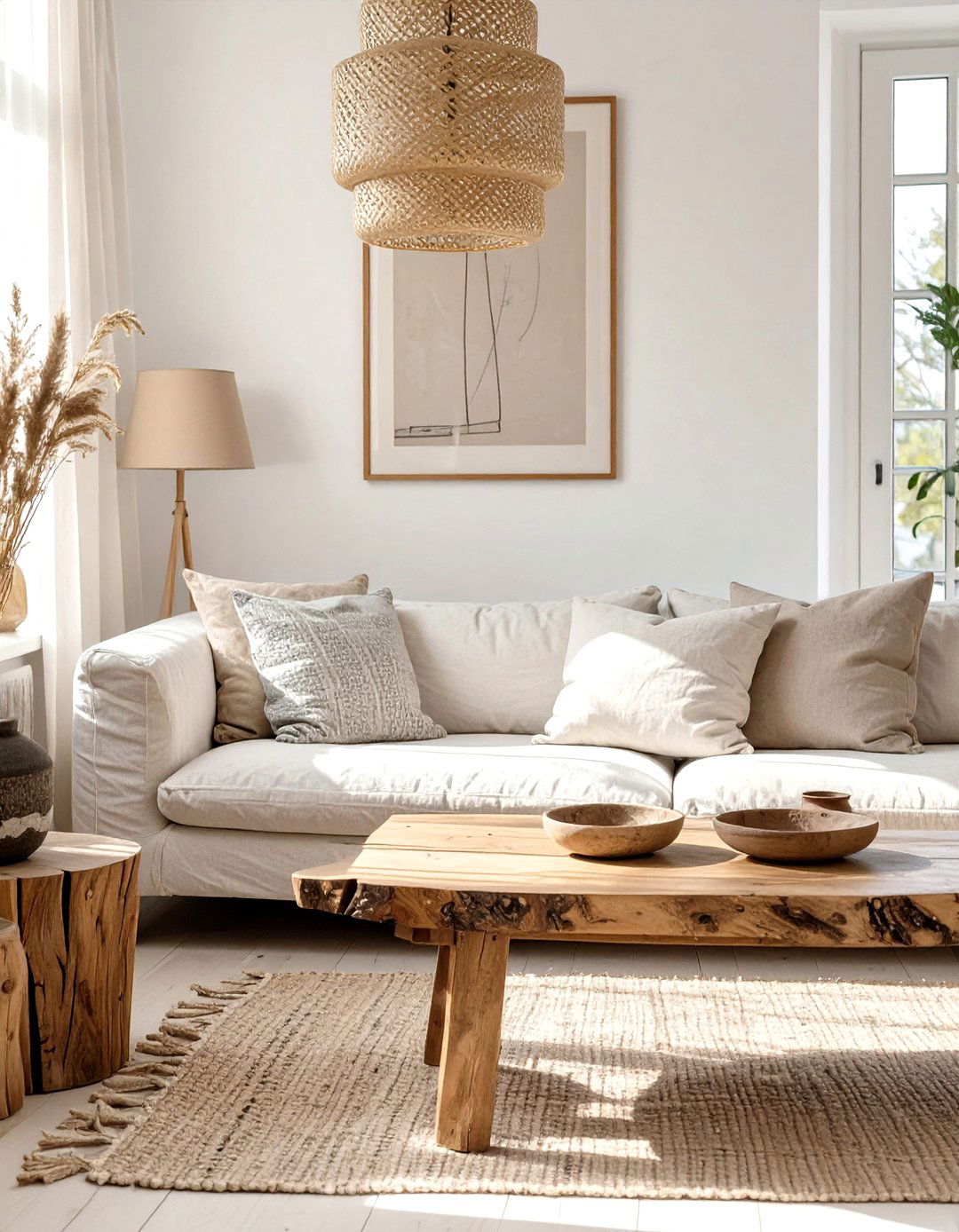 A Wabi Sabi Inspired Living Room - 30 budget apartment living room ideas