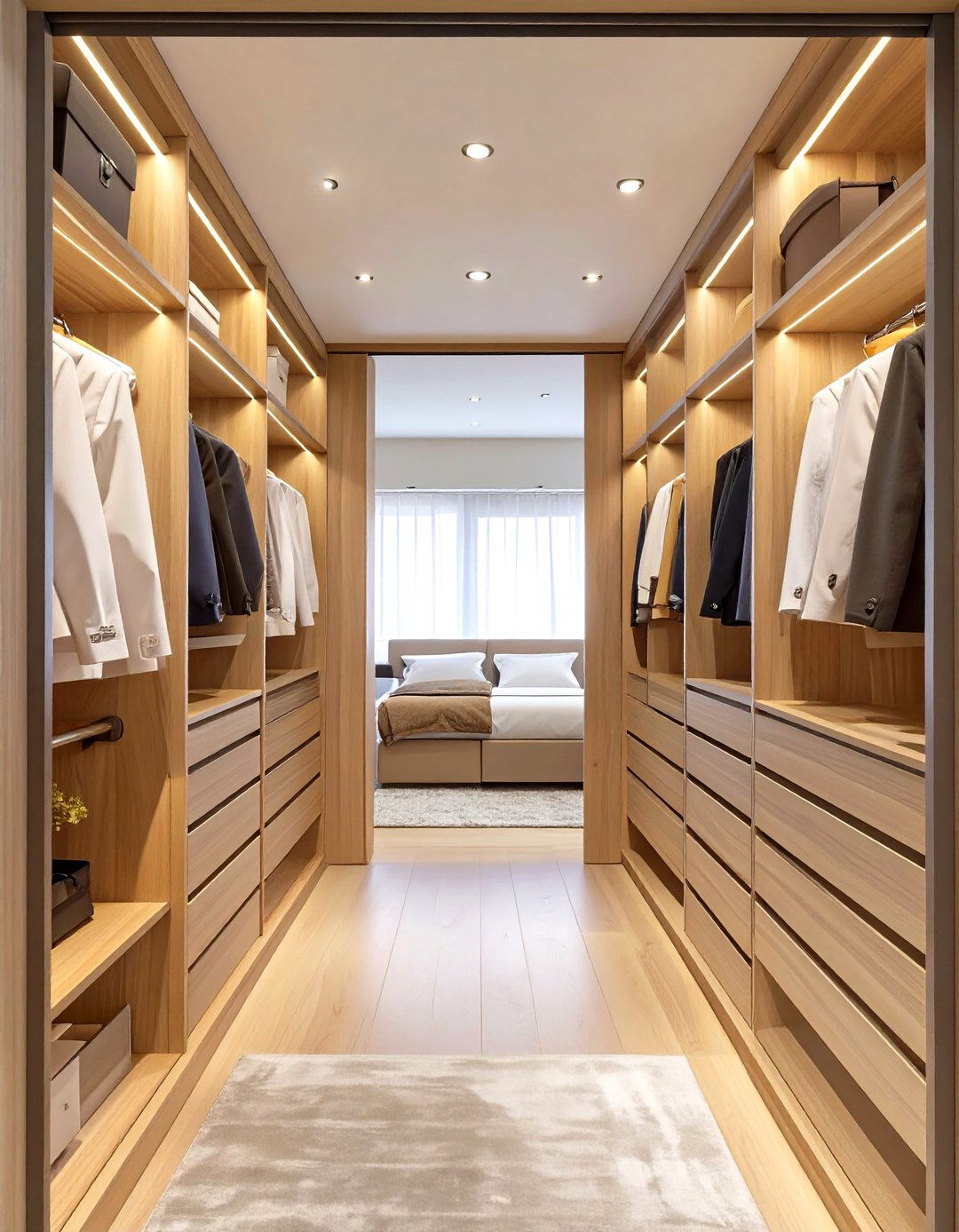 A Walk Through Closet Connecting Two Rooms - 30 ikea closet ideas