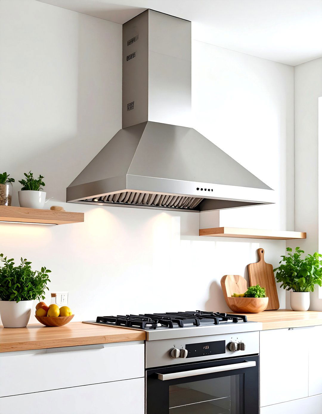 A Wall Mounted Canopy Kitchen Hood - 30 kitchen hood ideas