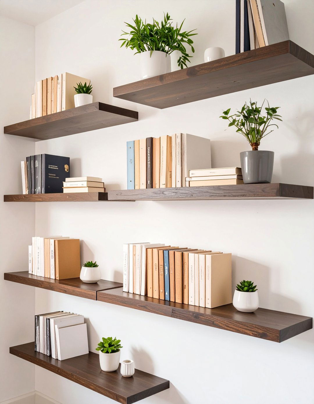 A Wall of Floating Shelves - 30 big wall decor ideas