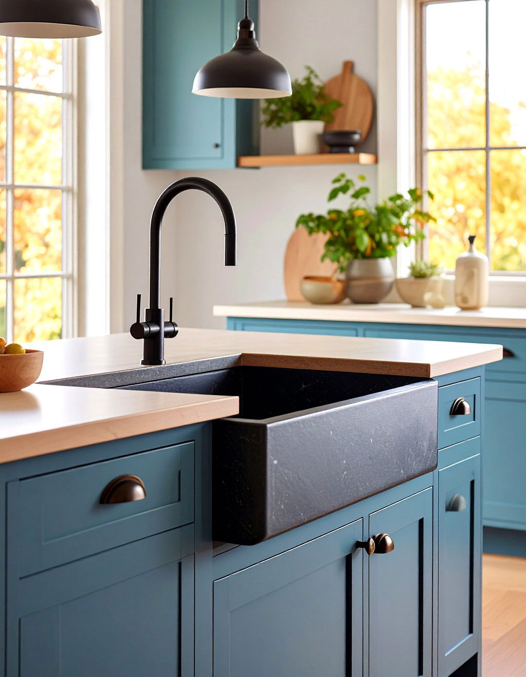 A Warm and Inviting Soapstone Kitchen Sink - 30 kitchen sink ideas