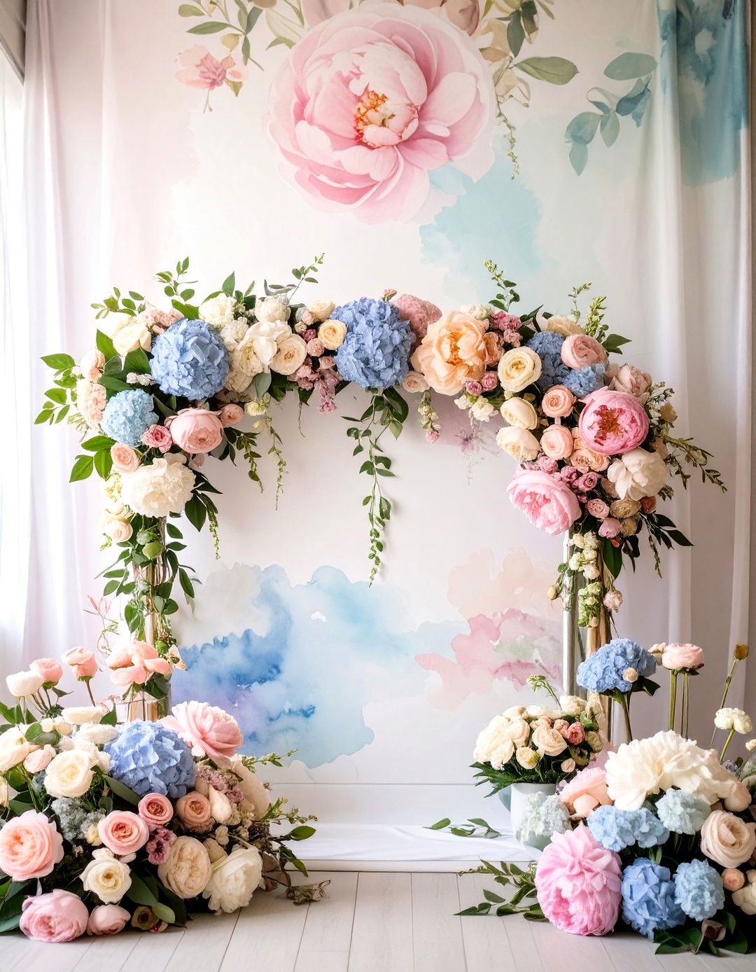 A Watercolor Floral Artistry - 30 baby in bloom baby shower ideas