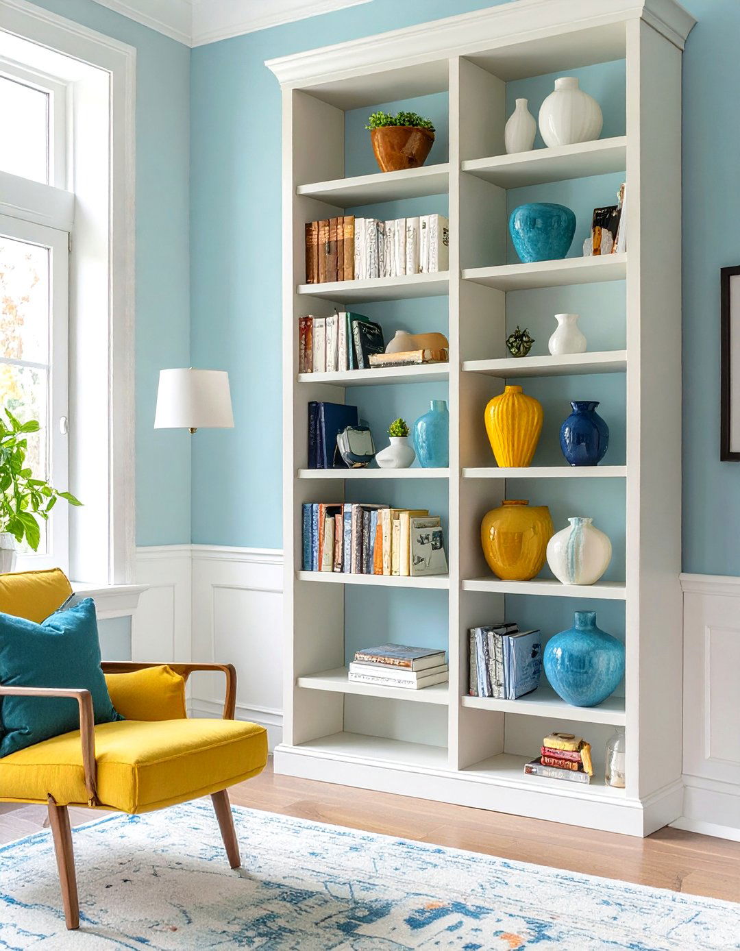 A Well Styled Bookshelf - 30 what is transitional interior design ideas