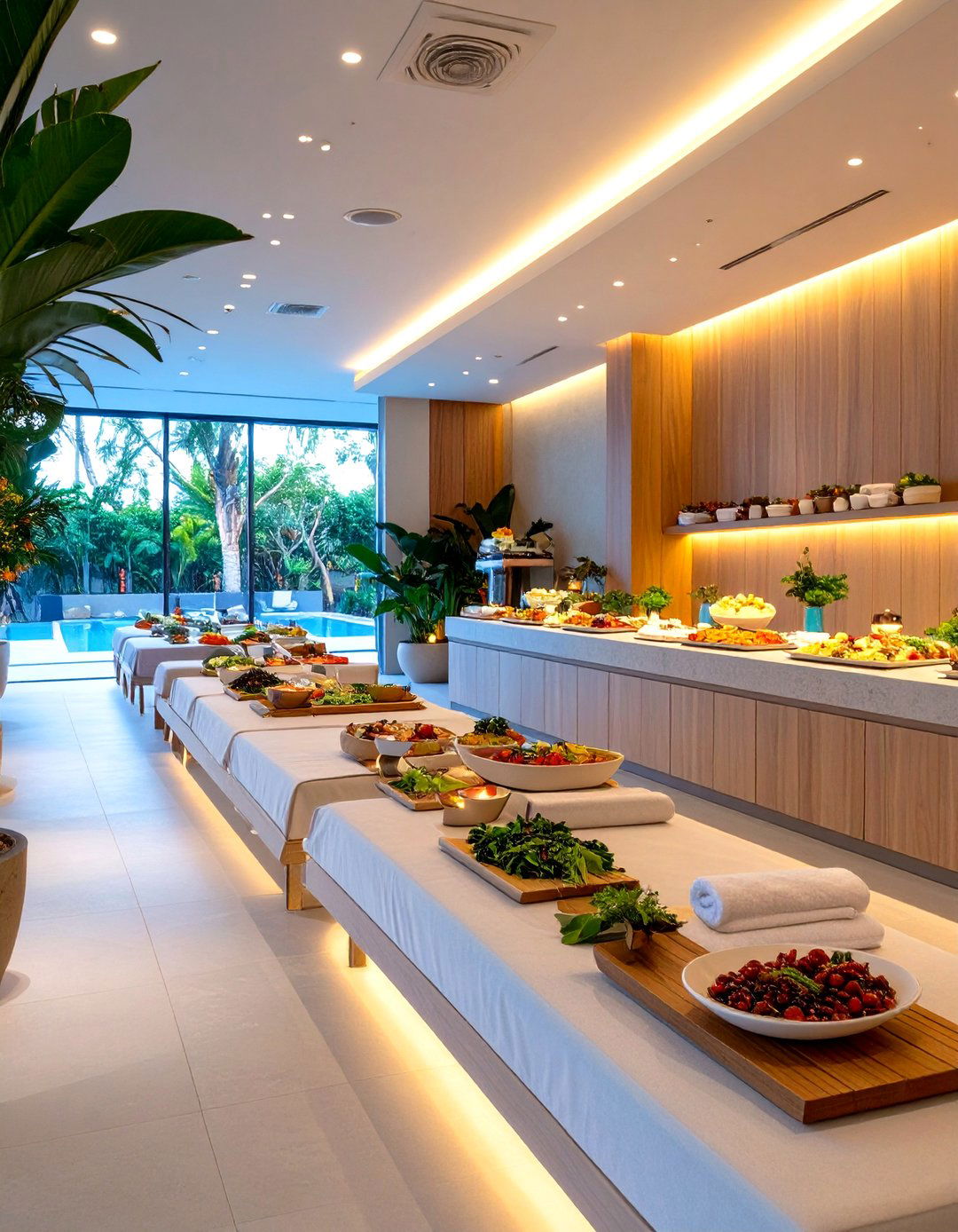 A Wellness and Relaxation Retreat - 30 office holiday party ideas