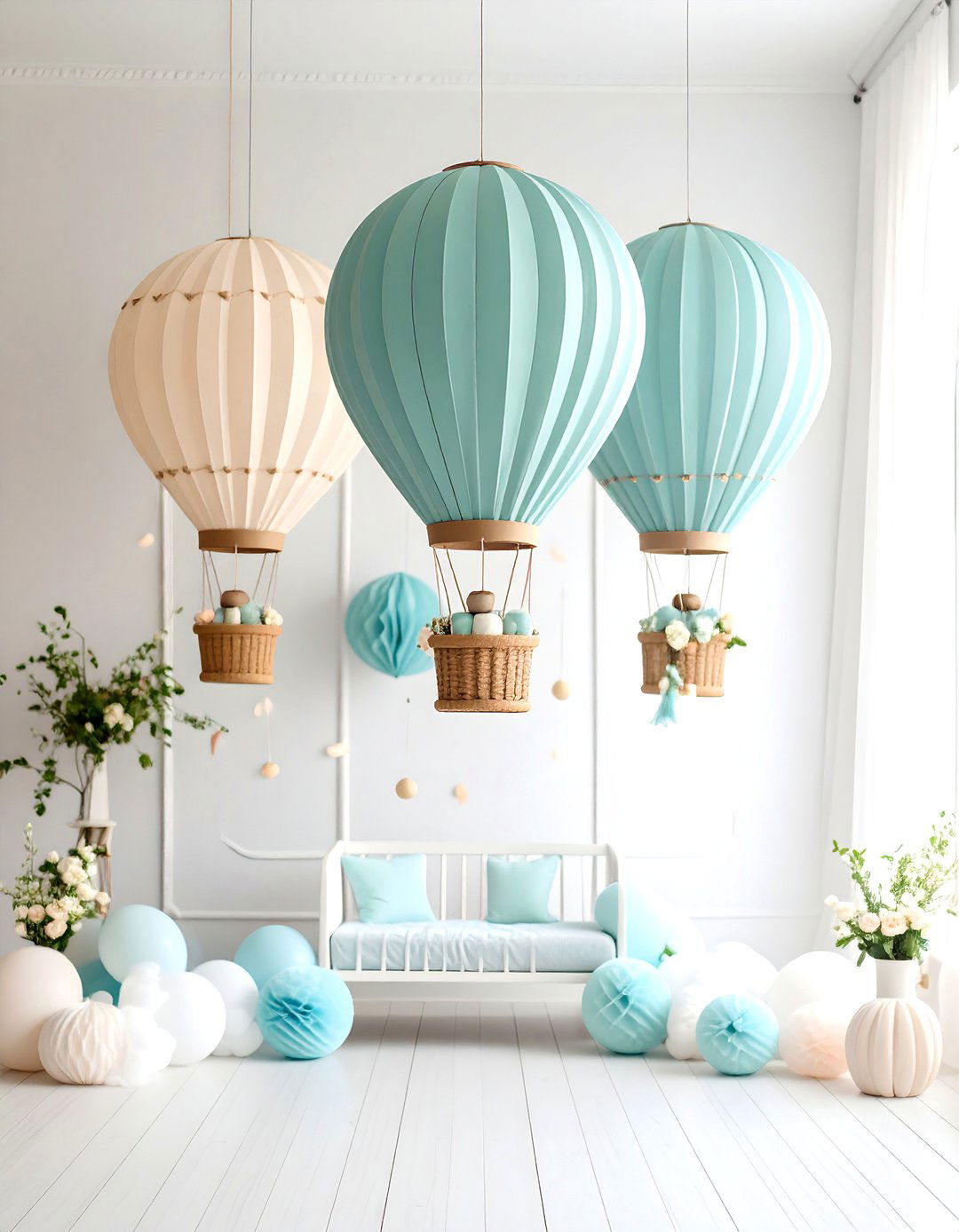 A Whimsical Hot Air Balloon Adventure - 30 baby shower ideas
