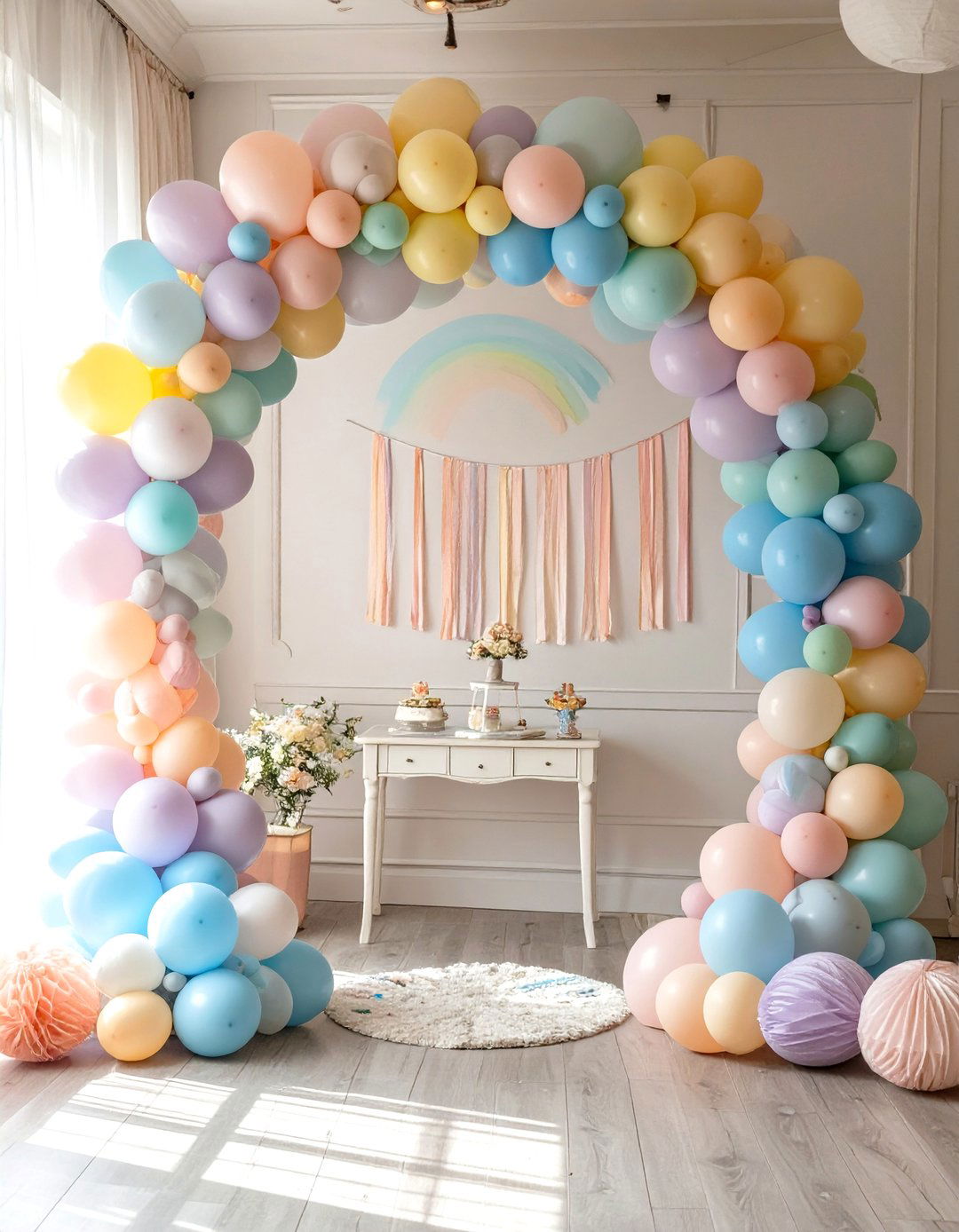 A Whimsical Rainbow Baby Shower - 30 baby shower decoration ideas