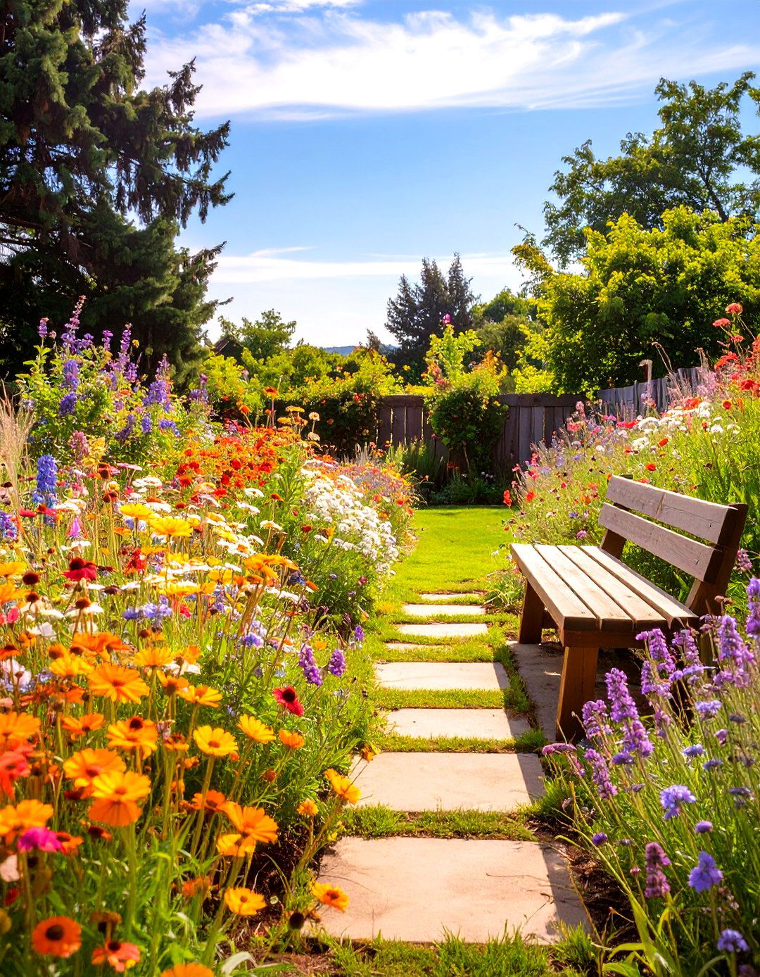 A Wildflower Meadow Backyard - 30 outdoor backyard ideas