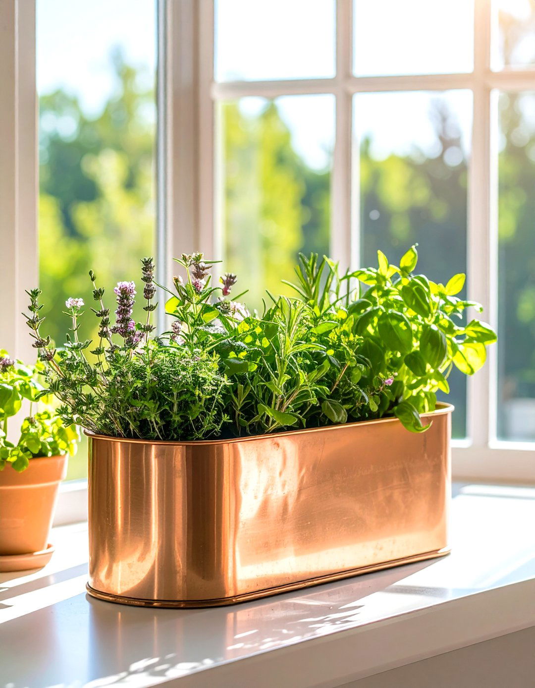 A Window Box Herb Garden for Indoors - 30 indoor herb garden ideas
