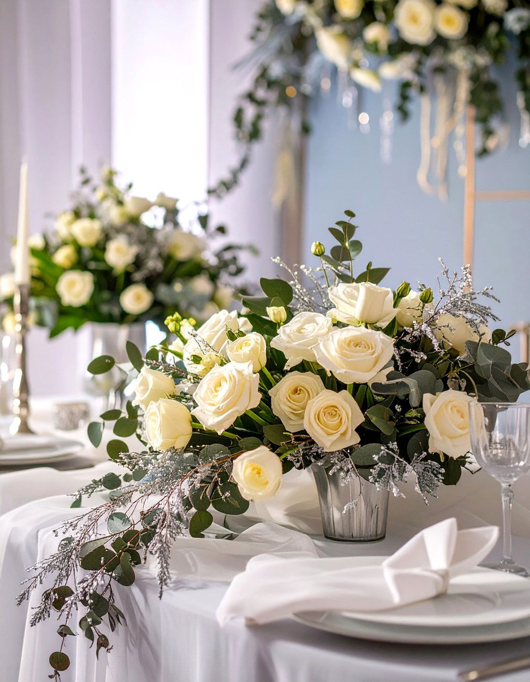 A Winter Wonderland Floral - 30 baby in bloom baby shower ideas