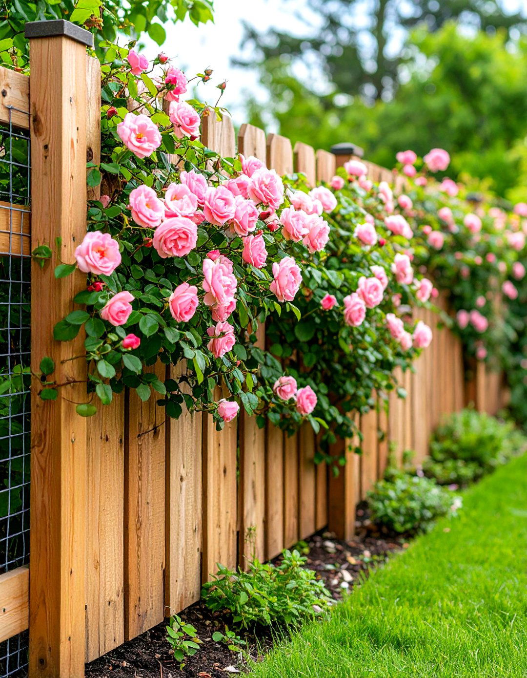 A Wire Mesh or Hog Panel Fence - 30 backyard fencing ideas
