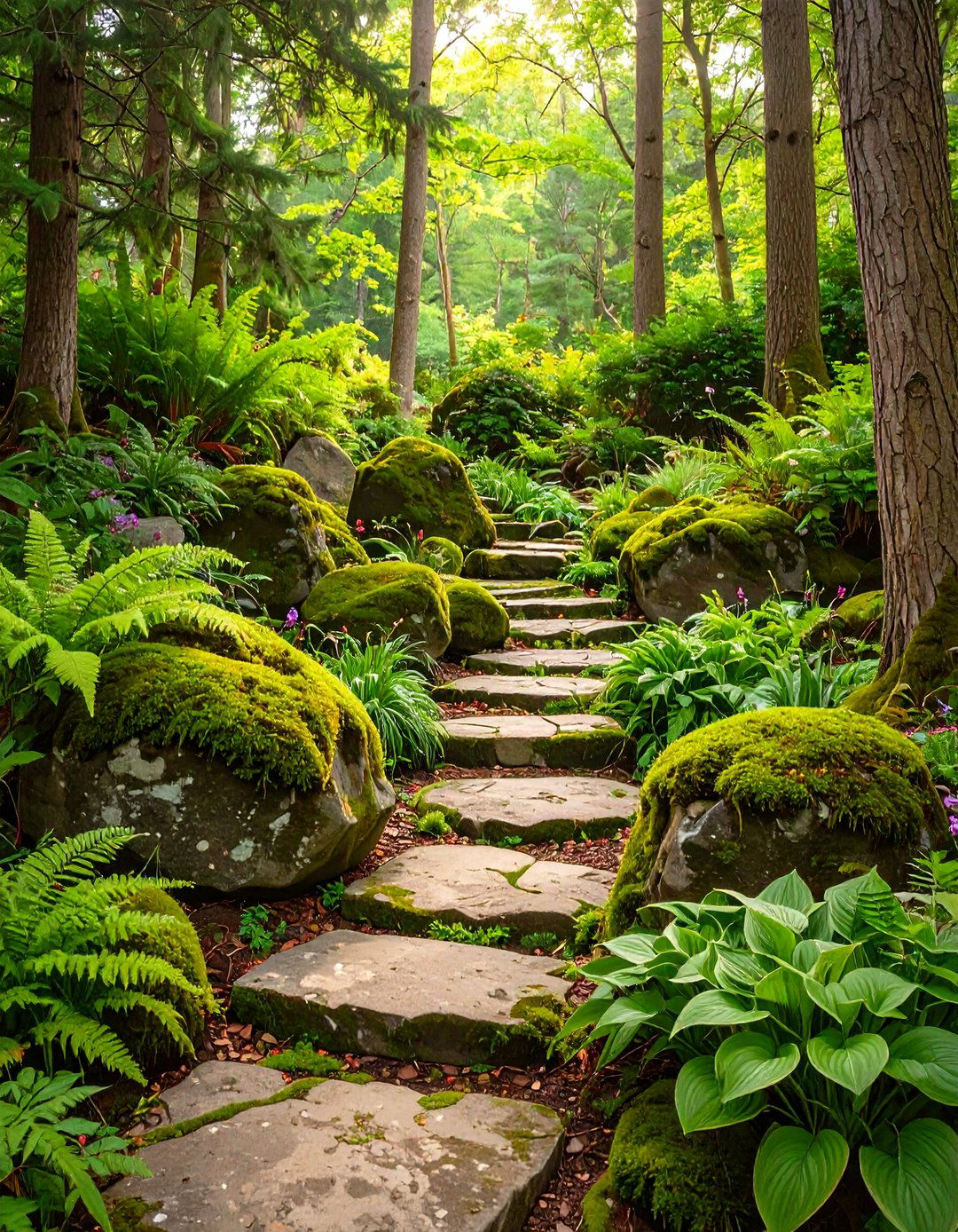 A Woodland Edge Rock Garden - 30 modern rock garden ideas