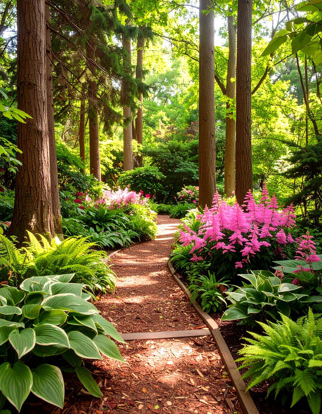 A Woodland Shade Perennial Garden - 30 low maintenance perennial garden designs