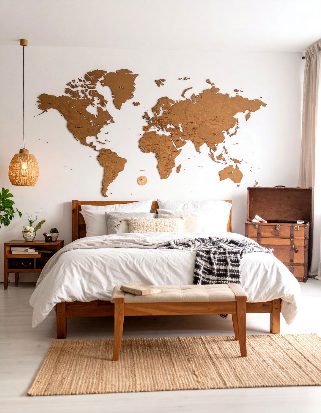A World Travelers Map Bedroom - 30 10 year old bedroom ideas girl