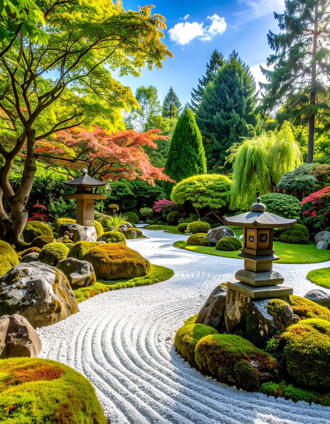 A Zen Garden for Meditation and Reflection - 30 large backyard landscaping ideas