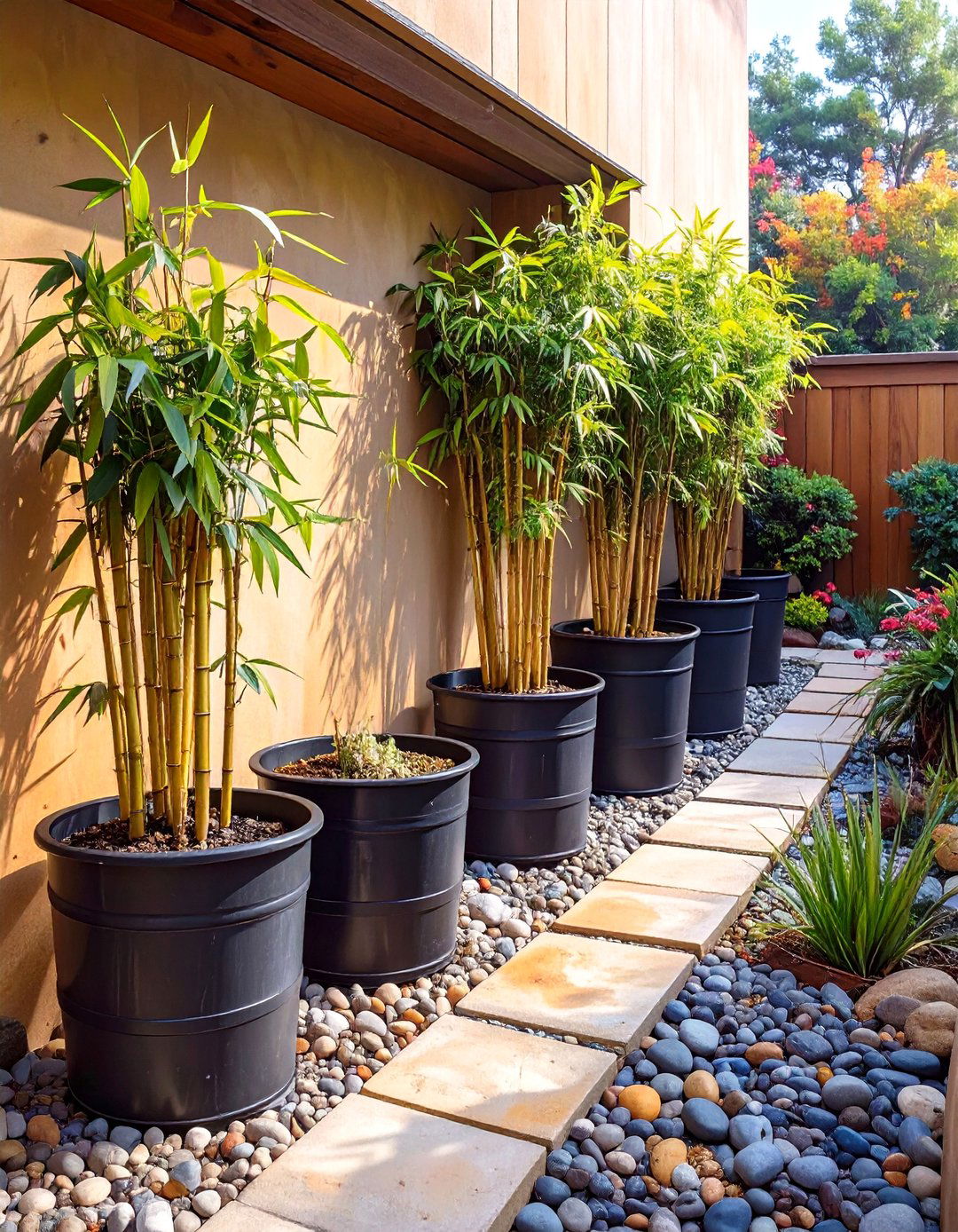 A Zen Inspired Bamboo Garden - 30 bucket garden ideas