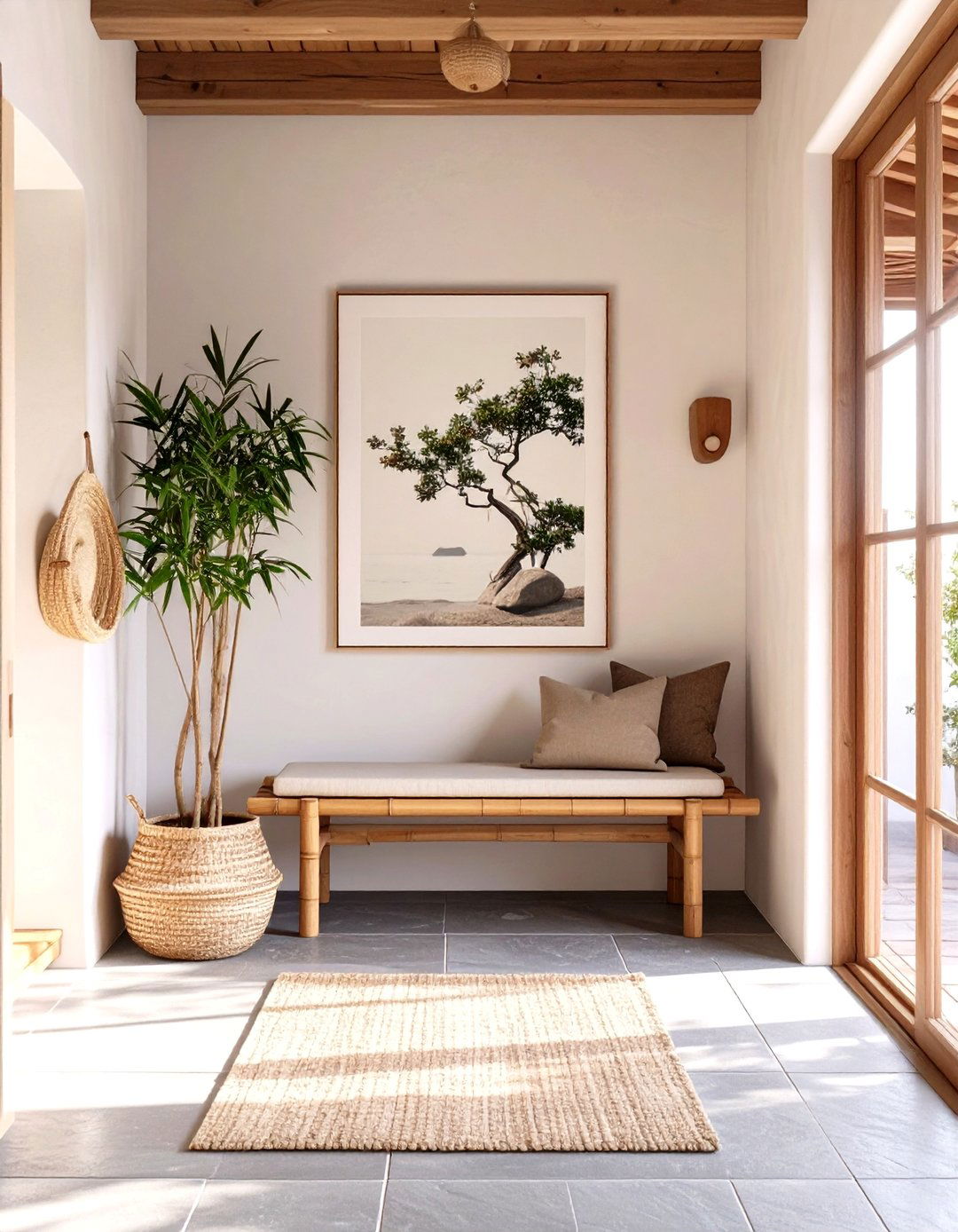 A Zen Inspired Minimalist Entryway - 30 how to design a stylish entryway ideas
