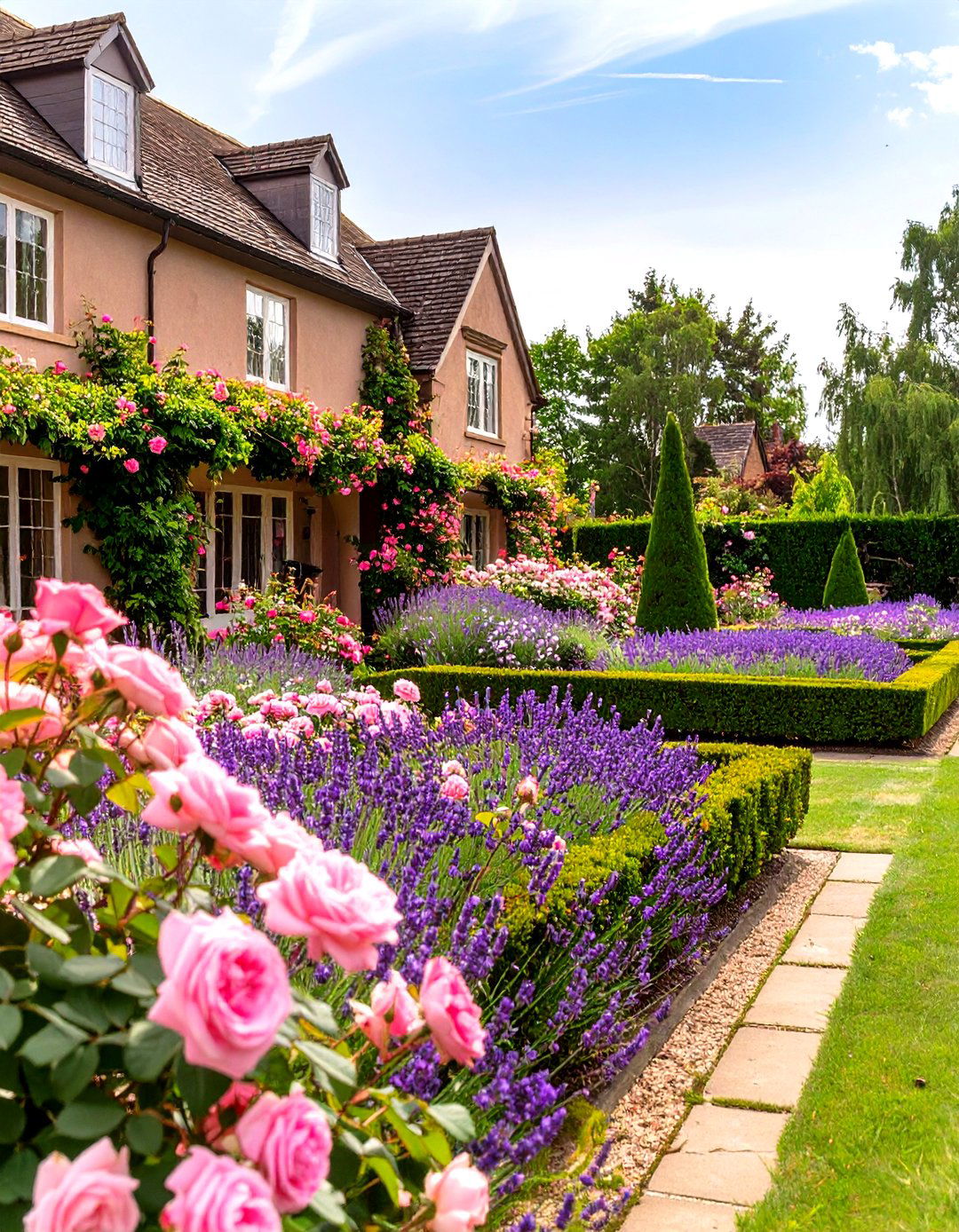 A formal English Garden Design - 30 side of house landscaping ideas