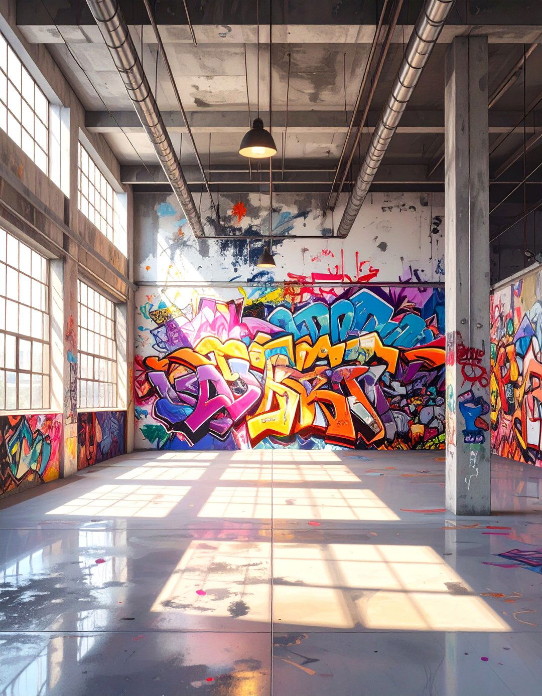 AI Generated Street Art Murals - 30 ai wall art ideas