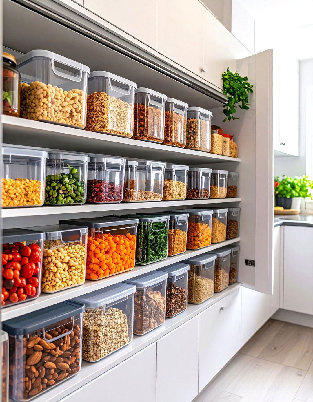 Above the Refrigerator Cabinet Pantry - 30 pantry ideas for small kitchen
