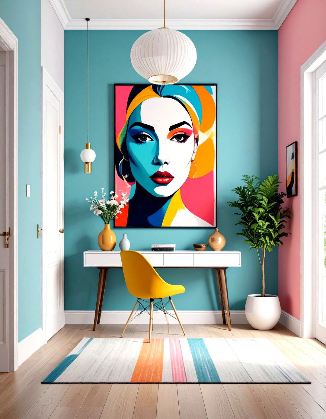 Abstract and Pop Art Prints - 30 retro interior design ideas