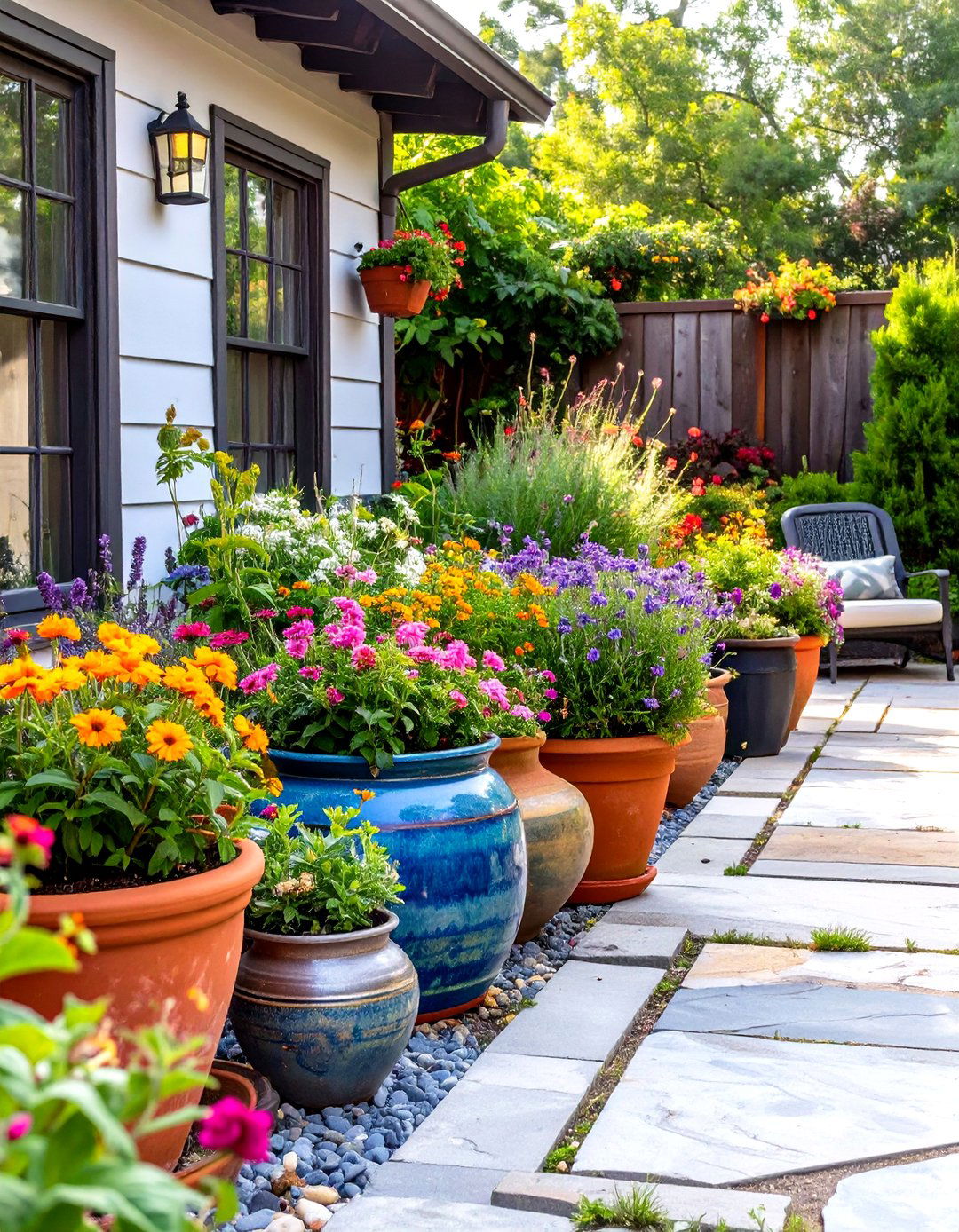Abundant Container Gardening - 30 small backyard ideas no grass