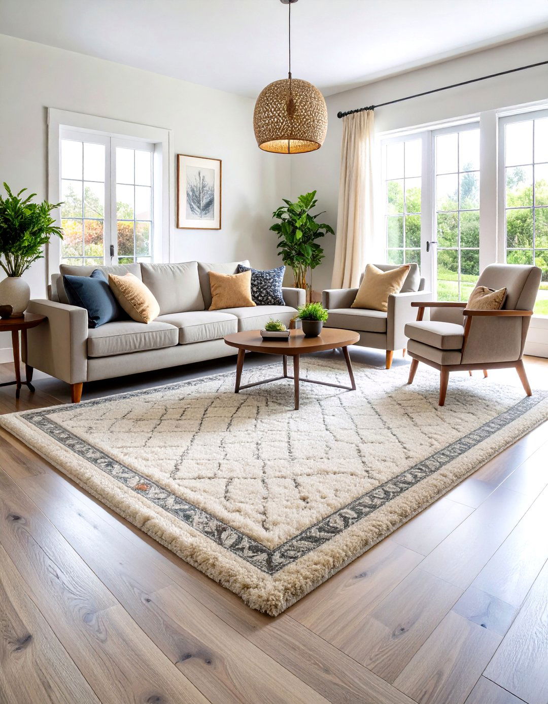 Achieving Proportion with an Area Rug - 30 proportion in interior design ideas