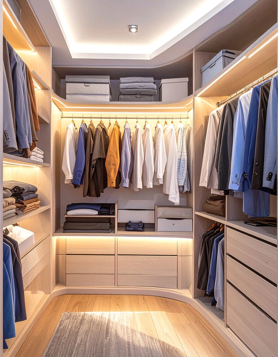 Add Battery Powered LED Lighting - 30 small closet ideas for bedroom
