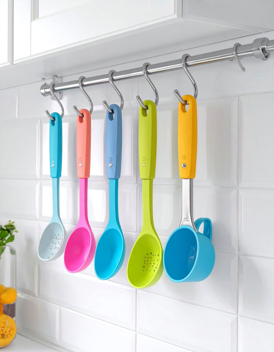 Add Hooks Inside Cabinet Doors - 30 small kitchen storage ideas