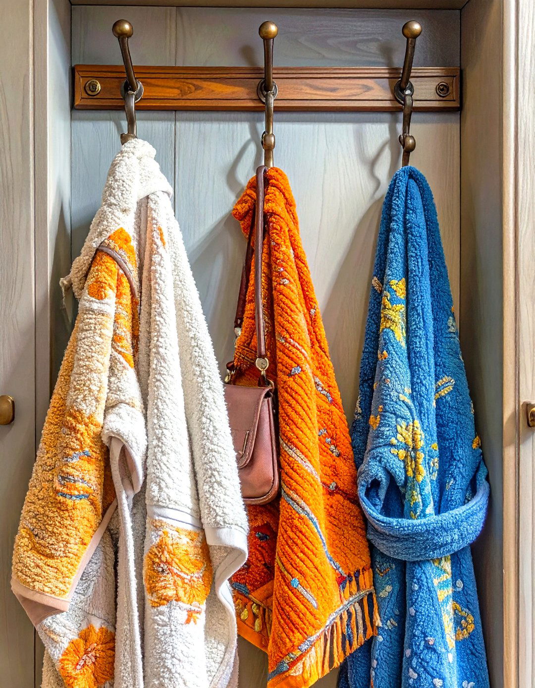 Add Hooks for Frequently Used Items - 30 ways to organize your closet ideas
