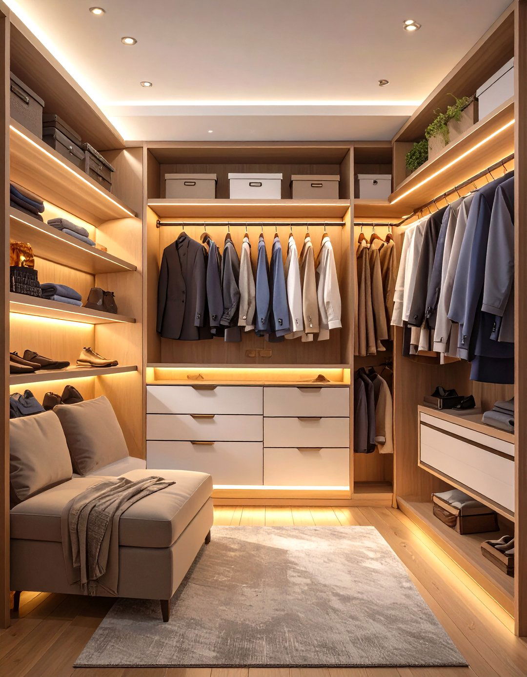 Add Lighting to Improve Visibility - 30 small closet storage ideas