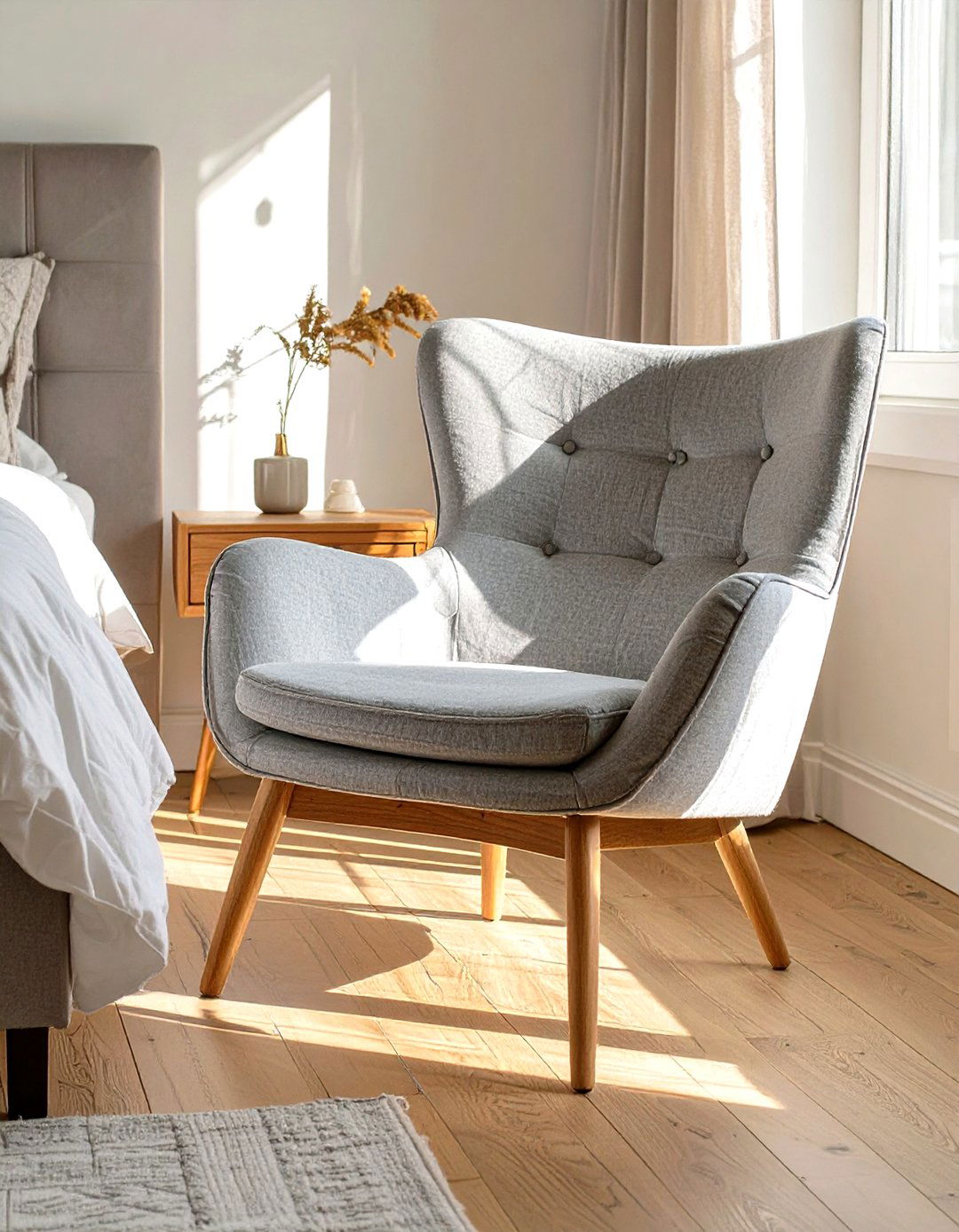 Add a Cozy Accent Chair to Your Master Bedroom - 30 simple master bedroom ideas