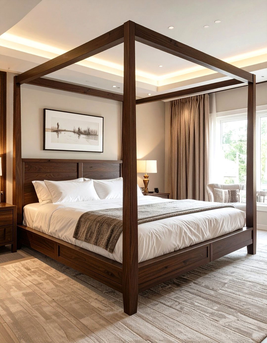 Add a Four Poster Bed Frame - 30 ways to spice up the bedroom ideas
