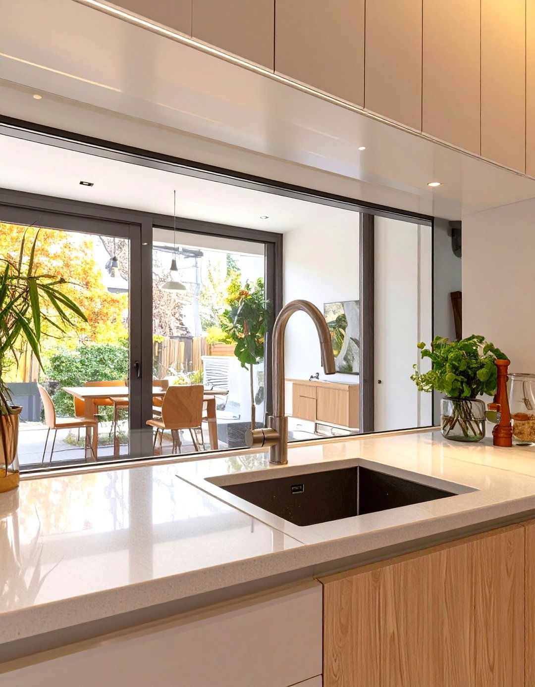 Add a Glass or Acrylic Panel - 30 small galley kitchen ideas on a budget
