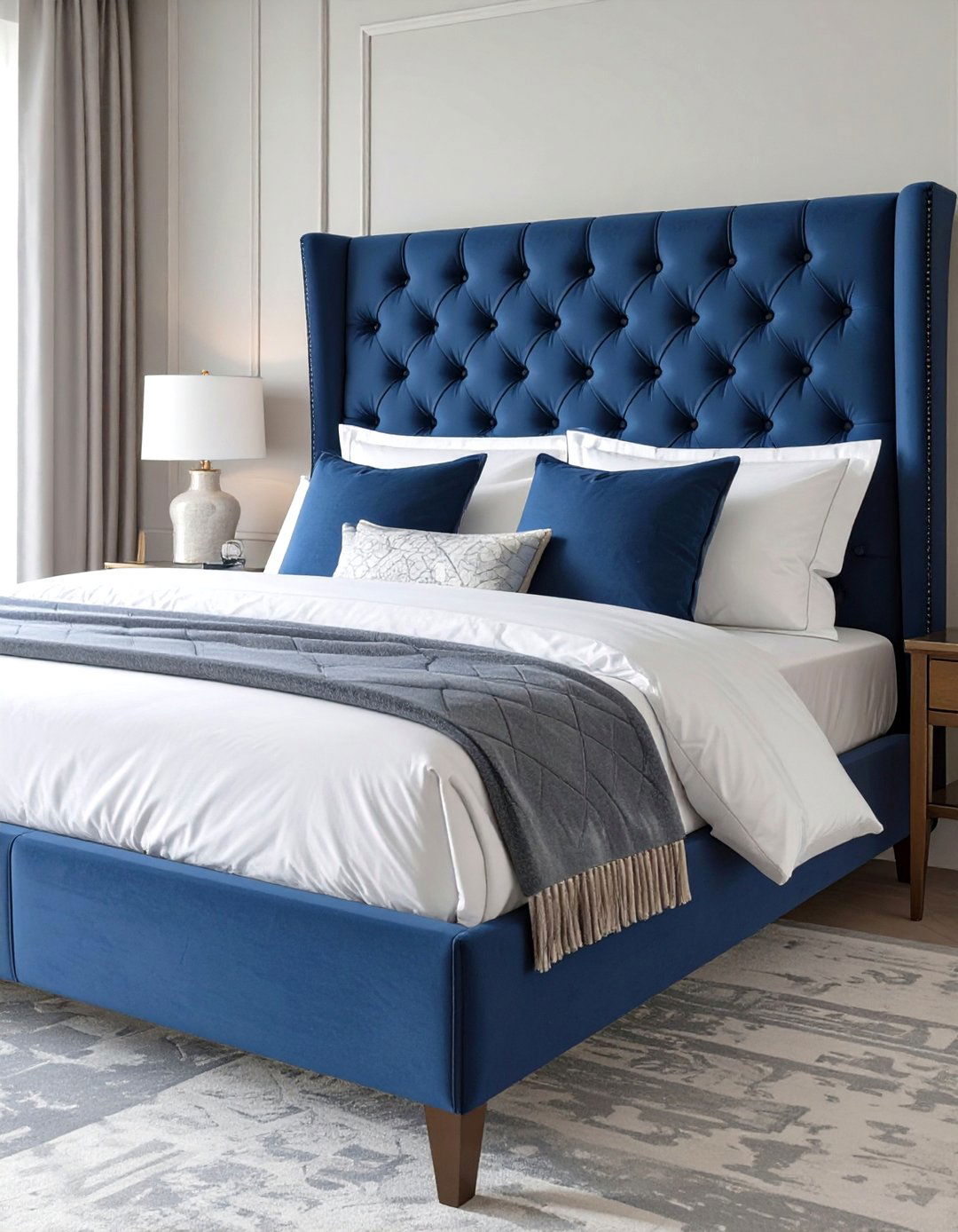 Add an Upholstered Headboard - 30 simple bedroom decorating ideas