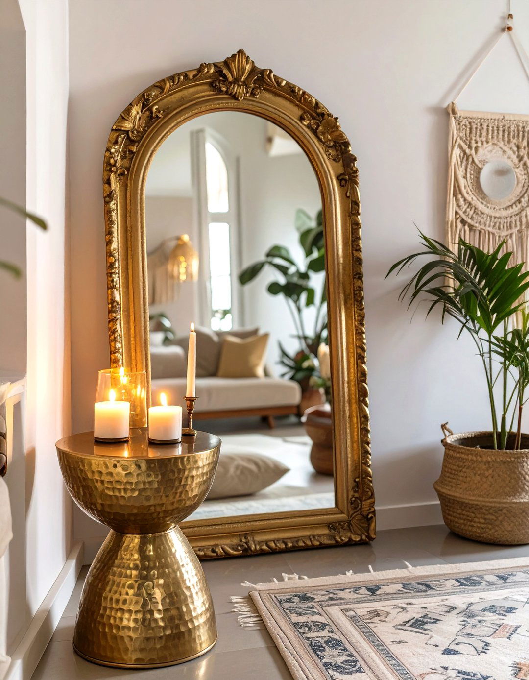 Adding Metallic Accents - 30 what is bohemian interior design ideas