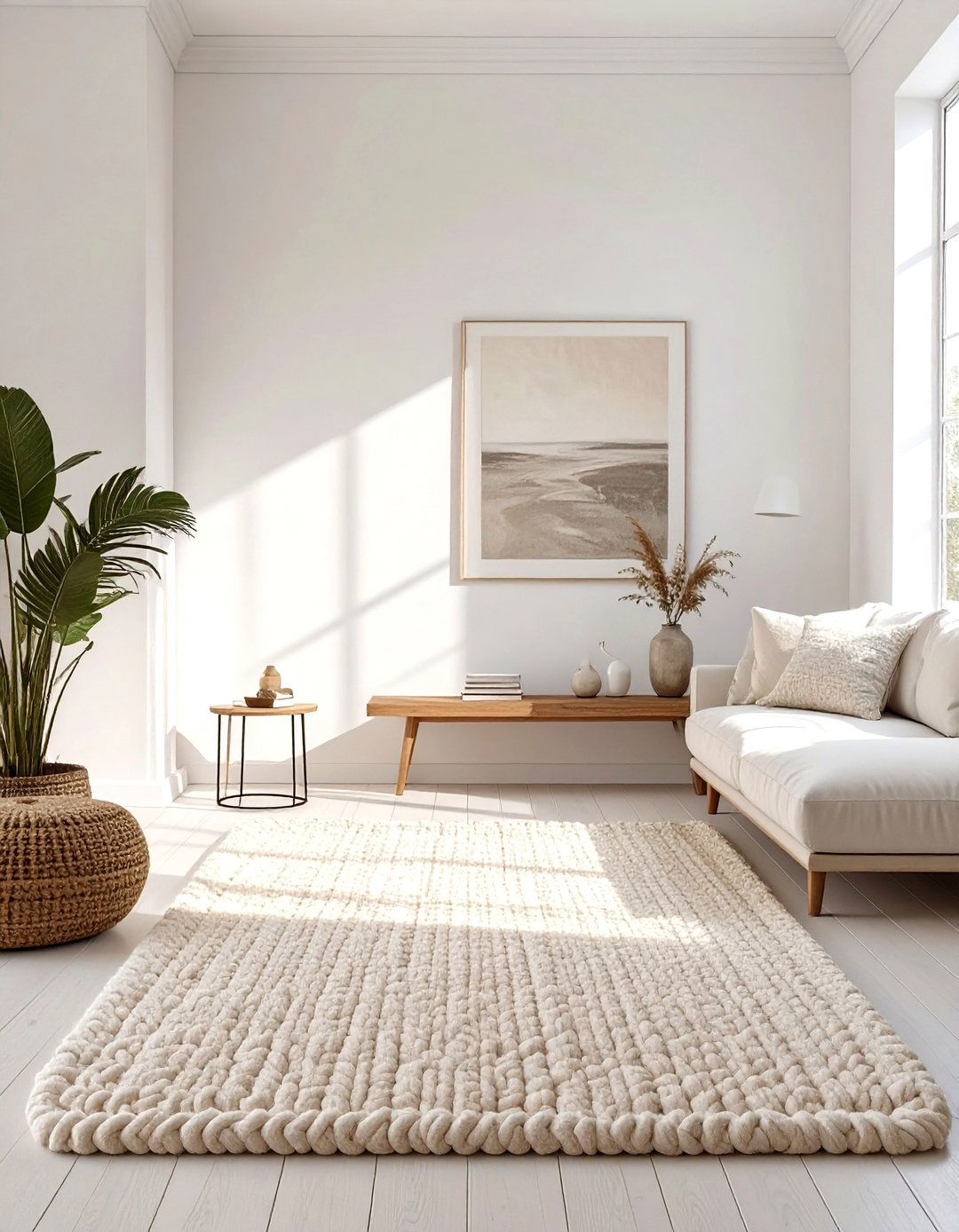 Adding Texture to a Minimalist Room - 30 how to use rugs in interior design ideas